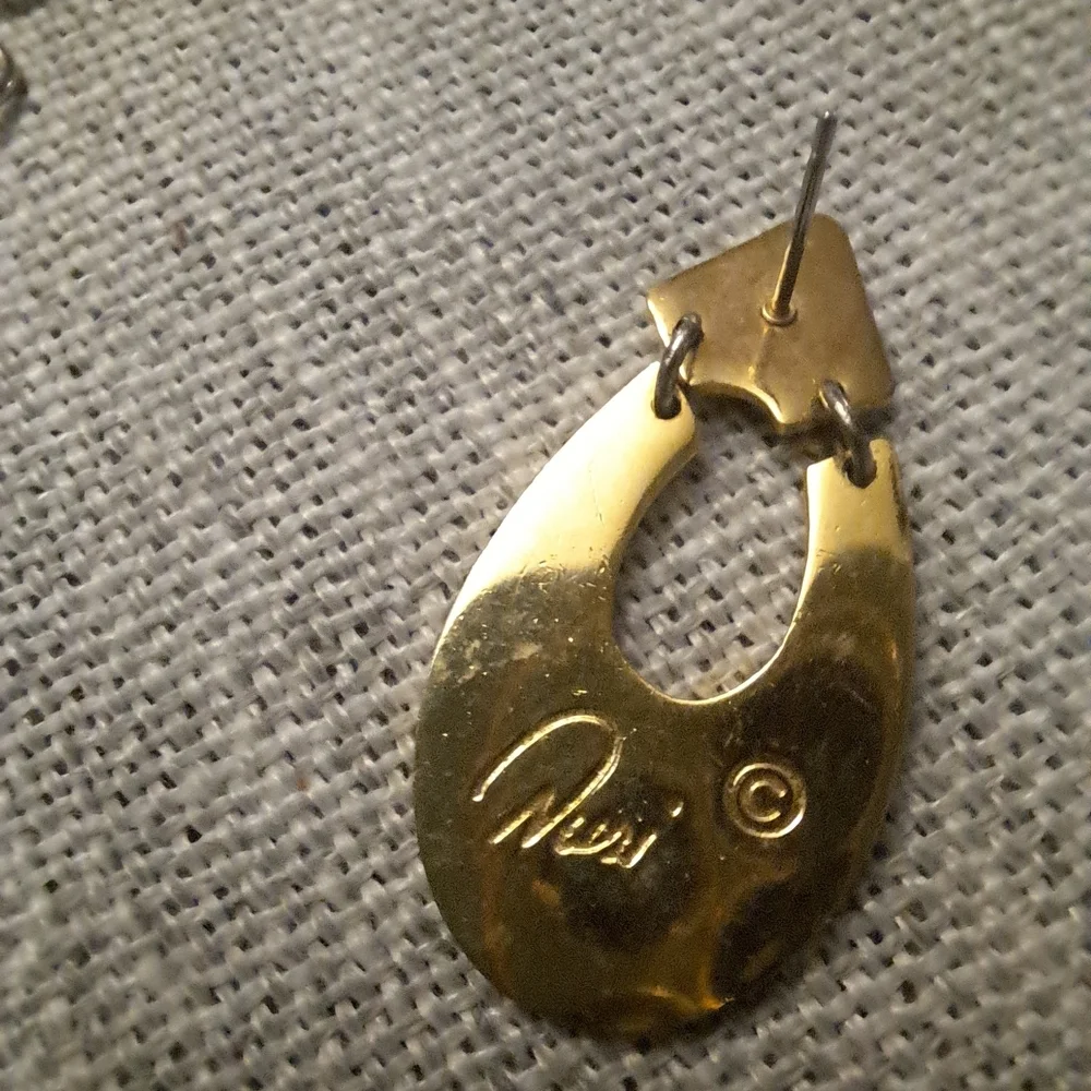 Vintage Nuri Dangling Enamel Earrings